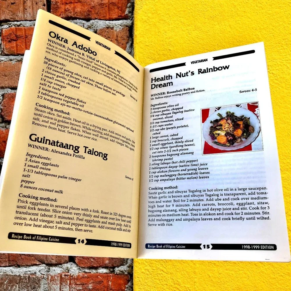 FILIPINO CUISINE Cookbook Recipe Book 1998 by AT&T
